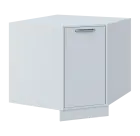 QSR - 9 spodní skříňka rohová, levá, 900x900x900, bílá